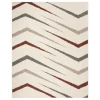 Safavieh Santorini Shag Cream / Multi SGG166 5 ft. 1 in. X 7 ft. 6 in. Rectangle Rug