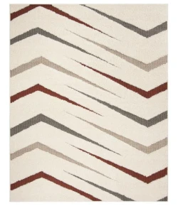 Safavieh Santorini Shag Cream / Multi SGG166 5 ft. 1 in. X 7 ft. 6 in. Rectangle Rug