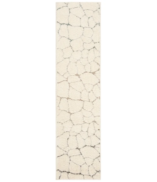 Safavieh Santorini Shag Cream / Multi SGG169 2 ft. X 8 ft. Runner Rug