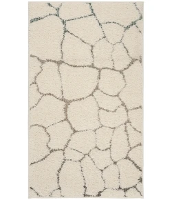 Safavieh Santorini Shag Cream / Multi SGG169 4 ft. X 6 ft. Rectangle Rug