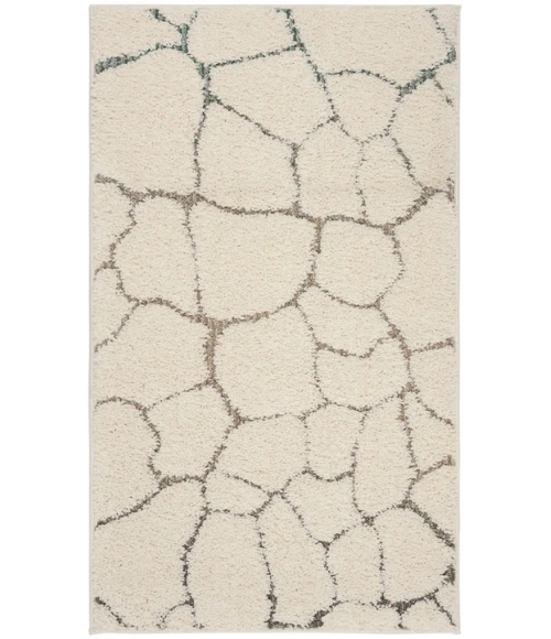 Safavieh Santorini Shag Cream / Multi SGG169 4 ft. X 6 ft. Rectangle Rug