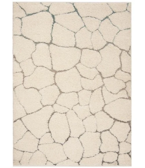 Safavieh Santorini Shag Cream / Multi SGG169 5 ft. 1 in. X 7 ft. 6 in. Rectangle Rug
