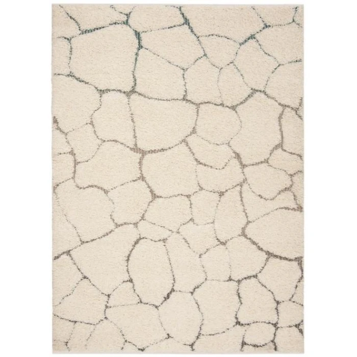 Safavieh Santorini Shag Cream / Multi SGG169 5 ft. 1 in. X 7 ft. 6 in. Rectangle Rug