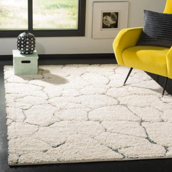 Safavieh Santorini Shag Cream / Multi SGG169 3 ft. X 5 ft. Rectangle Rug