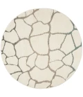 Safavieh Santorini Shag Cream / Multi SGG169 6 ft. 7 in. X 6 ft. 7 in. Round Rug