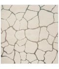 Safavieh Santorini Shag Cream / Multi SGG169 6 ft. 7 in. X 6 ft. 7 in. Square Rug