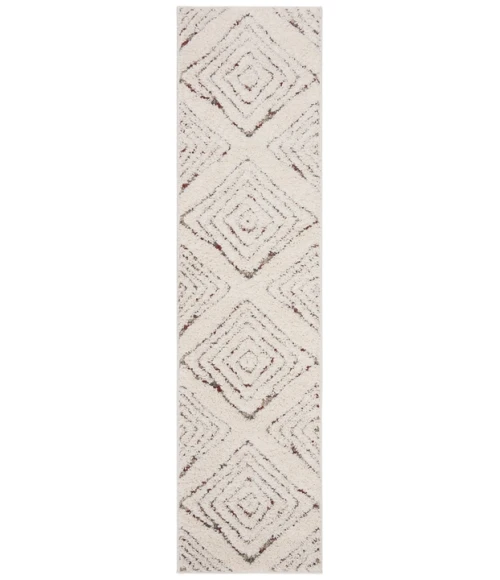 Safavieh Santorini Shag Cream / Multi SGG173 2 ft. X 8 ft. Runner Rug