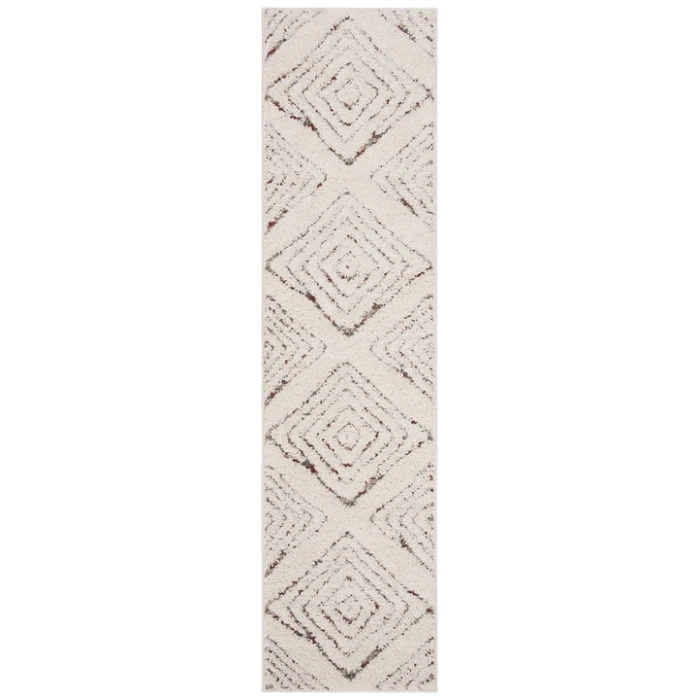 Safavieh Santorini Shag Cream / Multi SGG173 2 ft. X 8 ft. Runner Rug