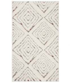 Safavieh Santorini Shag Cream / Multi SGG173 4 ft. X 6 ft. Rectangle Rug