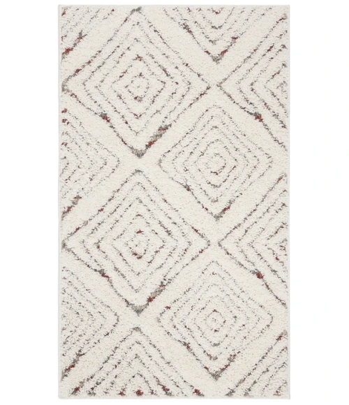 Safavieh Santorini Shag Cream / Multi SGG173 4 ft. X 6 ft. Rectangle Rug