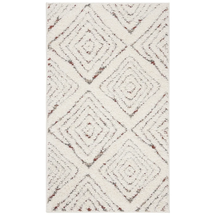 Safavieh Santorini Shag Cream / Multi SGG173 3 ft. X 5 ft. Rectangle Rug