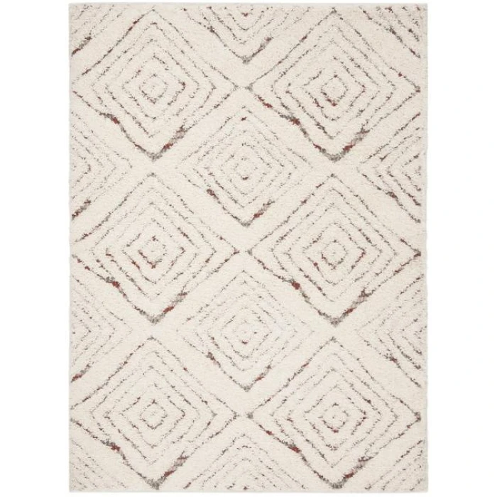 Safavieh Santorini Shag Cream / Multi SGG173 5 ft. 1 in. X 7 ft. 6 in. Rectangle Rug