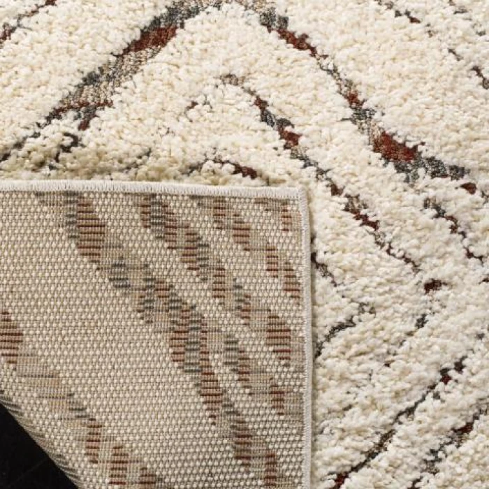 Safavieh Santorini Shag Cream / Multi SGG173 2 ft. X 8 ft. Runner Rug