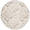 Safavieh Santorini Shag Cream / Multi SGG173 6 ft. 7 in. X 6 ft. 7 in. Round Rug