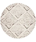 Safavieh Santorini Shag Cream / Multi SGG173 6 ft. 7 in. X 6 ft. 7 in. Round Rug