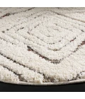 Safavieh Santorini Shag Cream / Multi SGG173 6 ft. 7 in. X 6 ft. 7 in. Round Rug