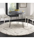 Safavieh Santorini Shag Cream / Multi SGG173 6 ft. 7 in. X 6 ft. 7 in. Round Rug