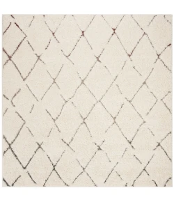 Safavieh Santorini Shag Cream / Multi SGG174 6 ft. 7 in. X 6 ft. 7 in. Square Rug