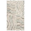 Safavieh Santorini Shag Cream / Multi SGG178 4 ft. X 6 ft. Rectangle Rug