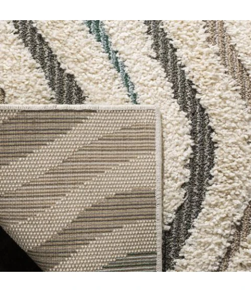 Safavieh Santorini Shag Cream / Multi SGG178 2 ft. X 8 ft. Runner Rug