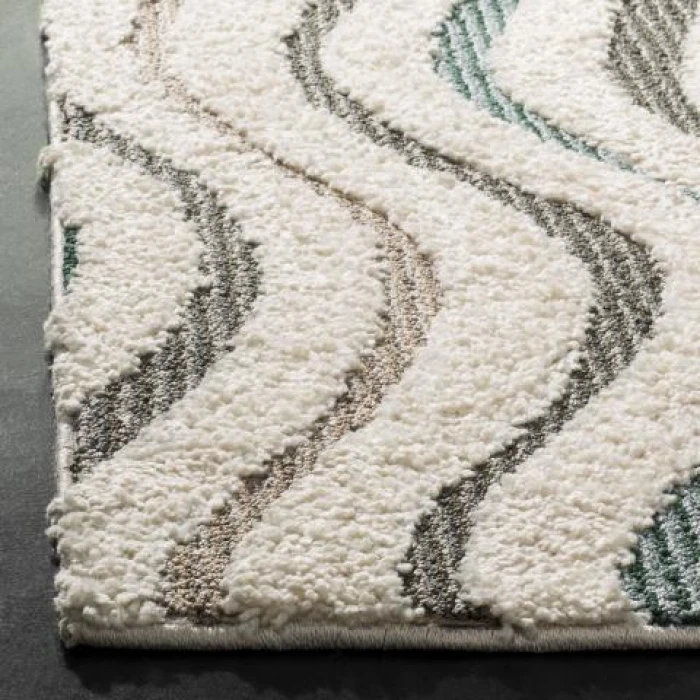 Safavieh Santorini Shag Cream / Multi SGG178 8 ft. X 10 ft. Rectangle Rug