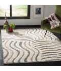 Safavieh Santorini Shag Cream / Multi SGG178 9 ft. X 12 ft. Rectangle Rug