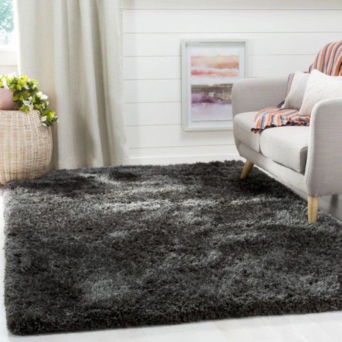 Safavieh Supreme Shag Dark Grey SGS621 3 ft. X 5 ft. Rectangle Rug