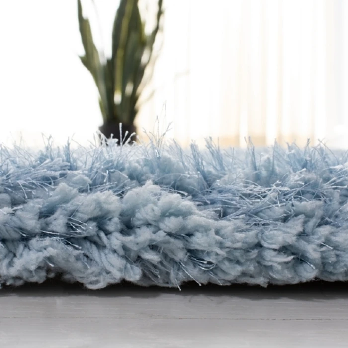 Safavieh Supreme Shag Light Blue SGS621 3 ft. X 5 ft. Rectangle Rug