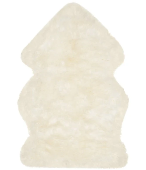 Safavieh Sheep Skin White SHS121 2 ft. X 3 ft. Accent Rug