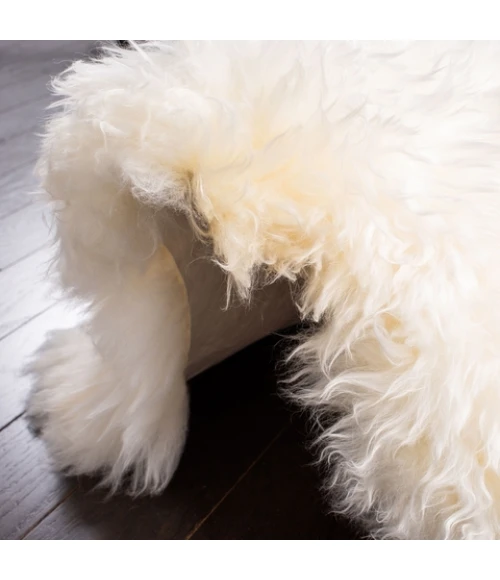 Safavieh Sheep Skin White SHS121 3 ft. X 5 ft. Rectangle Rug