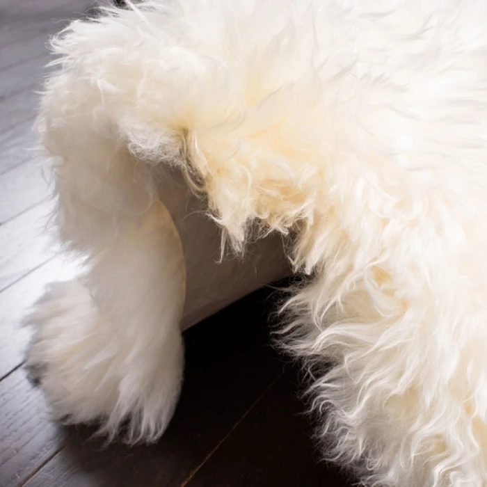 Safavieh Sheep Skin White SHS121 3 ft. 7 in. X 6 ft. 0 in. Rectangle Rug
