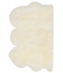 Safavieh Sheep Skin White SHS121 3 ft. X 5 ft. Rectangle Rug