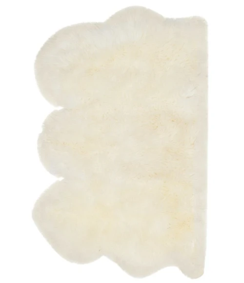 Safavieh Sheep Skin White SHS121 3 ft. X 5 ft. Rectangle Rug
