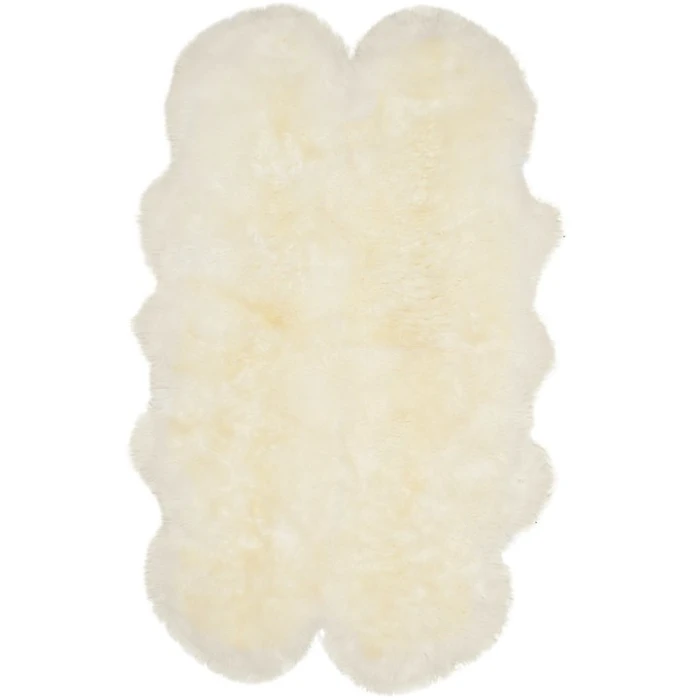 Safavieh Sheep Skin White SHS121 3 ft. 7 in. X 6 ft. 0 in. Rectangle Rug