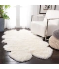 Safavieh Sheep Skin White SHS121 3 ft. 7 in. X 6 ft. 0 in. Rectangle Rug