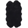 Safavieh Sheep Skin Midnight Black SHS121 3 ft. 7 in. X 6 ft. 0 in. Rectangle Rug