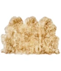 Safavieh Sheep Skin Off White / Coco Brown SHS121 3 ft. X 5 ft. Rectangle Rug