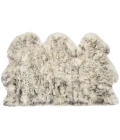 Safavieh Sheep Skin Ivory / Smoke Grey SHS121 3 ft. X 5 ft. Rectangle Rug