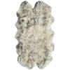 Safavieh Sheep Skin Ivory / Smoke Grey SHS121 2 ft. X 6 ft. Runner Rug