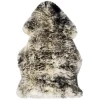 Safavieh Sheep Skin Ivory / Dark Charcoal SHS121 2 ft. X 3 ft. Accent Rug