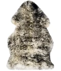 Safavieh Sheep Skin Ivory / Dark Charcoal SHS121 2 ft. X 3 ft. Accent Rug