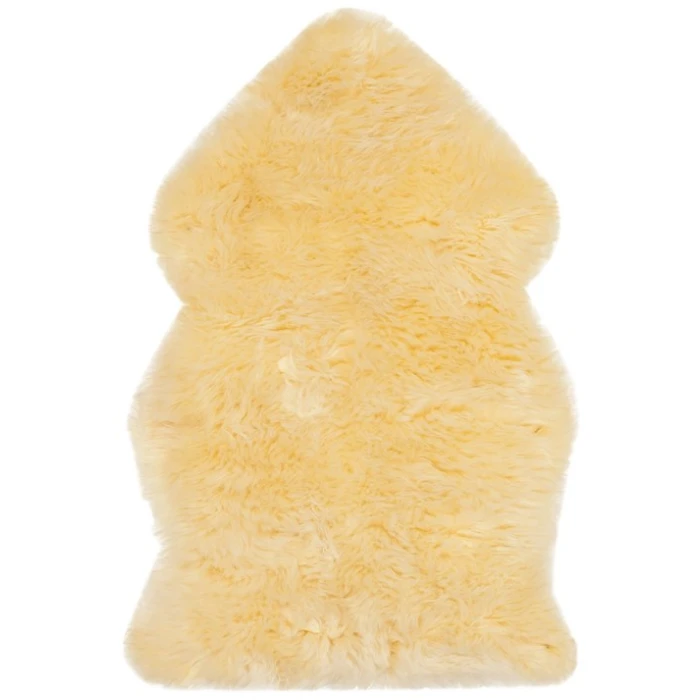 Safavieh Sheep Skin Champagne SHS121 2 ft. X 3 ft. Accent Rug
