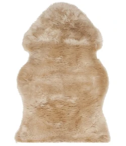 Safavieh Sheep Skin Natural Beige SHS121 2 ft. X 3 ft. Accent Rug