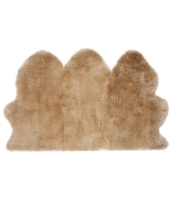 Safavieh Sheep Skin Natural Beige SHS121 3 ft. X 5 ft. Rectangle Rug