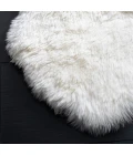 Safavieh Sheep Skin Natural / White SHS211 5 ft. X 8 ft. Rectangle Rug