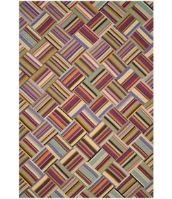Safavieh Straw Patch Pink / Multi STP150 9 ft. X 12 ft. Rectangle Rug