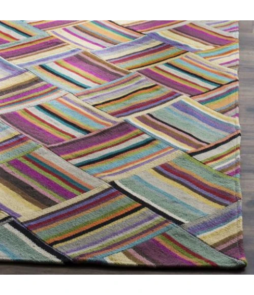 Safavieh Straw Patch Pink / Multi STP150 6 ft. X 9 ft. Rectangle Rug