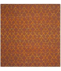 Safavieh Straw Patch Rust / Gold STP211 7 ft. X 7 ft. Square Rug