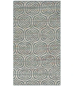 Safavieh Straw Patch Blue / Multi STP212 4 ft. X 6 ft. Rectangle Rug