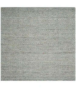 Safavieh Straw Patch Blue / Multi STP212 7 ft. X 7 ft. Square Rug